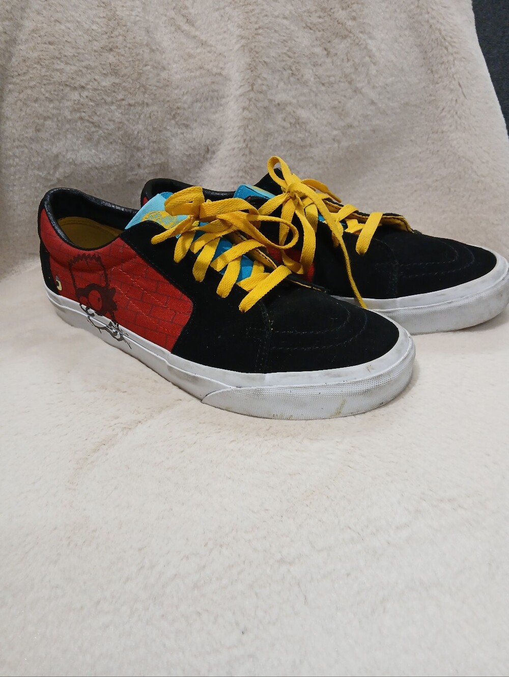Vans The Simpson's X SK8-Low 'El Barto' Skateboading Sneakers Mens Sz 8.5